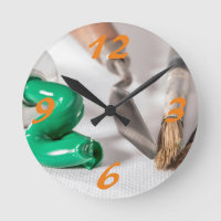 Reloj redondo de artista