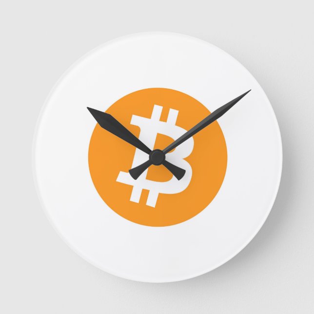 Mediano Reloj redondo de Bitcoin (Anverso)