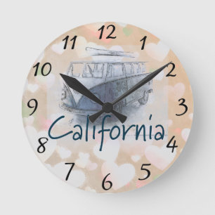 Mediano Reloj redondo de California