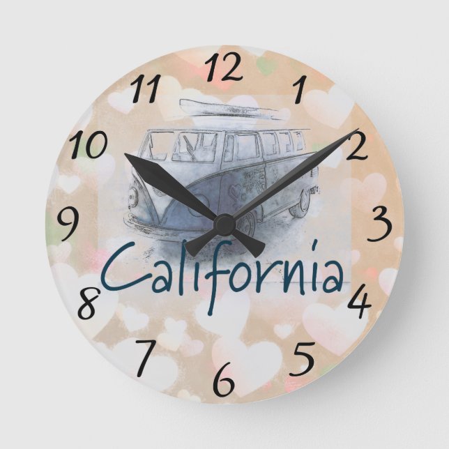 Mediano Reloj redondo de California (Anverso)