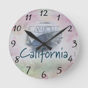 Mediano Reloj redondo de California