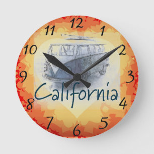 Mediano Reloj redondo de California