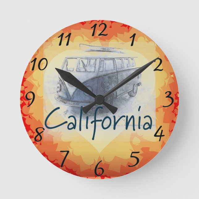 Mediano Reloj redondo de California (Anverso)