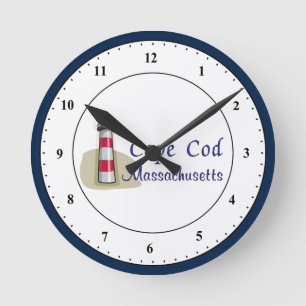 Mediano Reloj redondo de Cape Cod Massachusetts