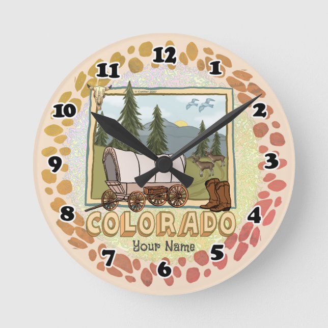 Mediano Reloj redondo de Colorado (Anverso)