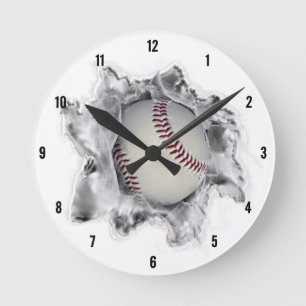 Mediano Reloj redondo de fanático del béisbol