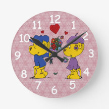 Reloj redondo de Ferald y Sahsha Ferret