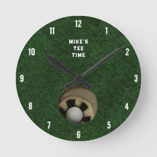 Mediano Reloj redondo de golf creativo