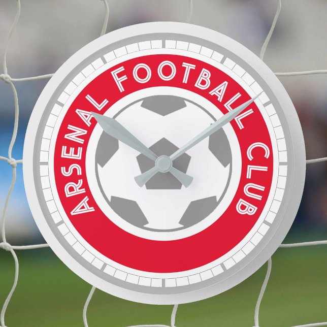 Mediano Reloj redondo de hincha o hincha de fútbol (Subido por el creador)