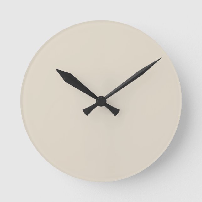 Mediano Reloj redondo de hueso blanco (Anverso)