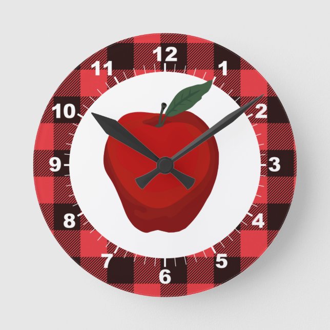 Mediano Reloj redondo de la cocina de búfalo de Apple (Anverso)