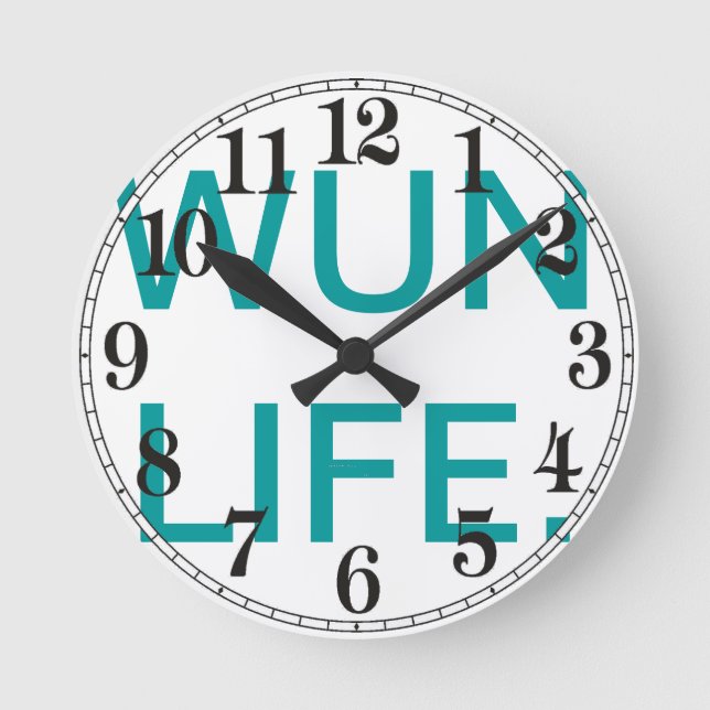 MEDIANO RELOJ REDONDO DE LA OFICINA DE WUN (Anverso)
