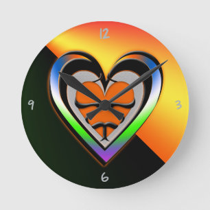 Mediano Reloj redondo de la pasión