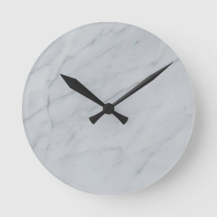 Mediano Reloj redondo de pared acrílico de 8" de piedra de