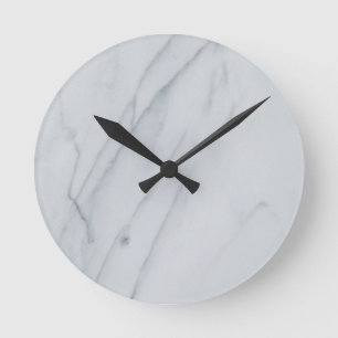 Mediano Reloj redondo de pared acrílico de 8" de piedra de