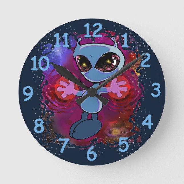 Mediano Reloj redondo de Qwiby (Anverso)