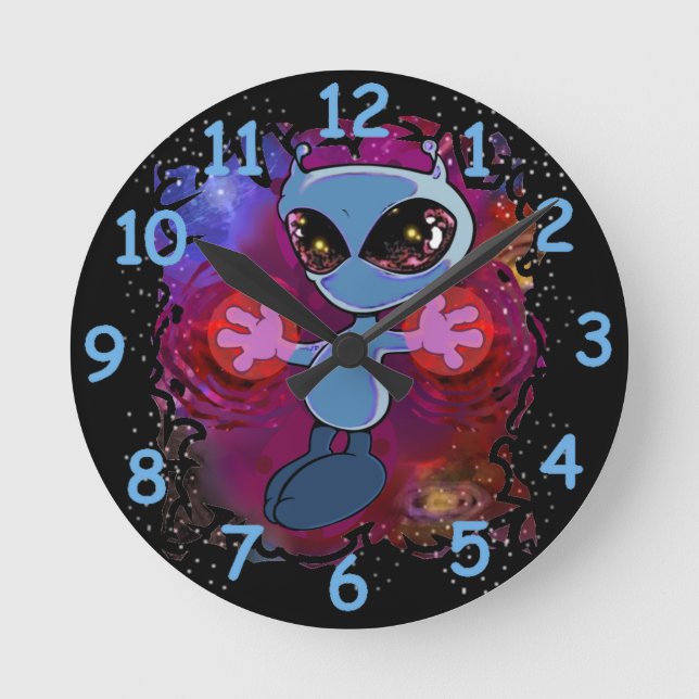 Mediano Reloj redondo de Qwiby (Anverso)