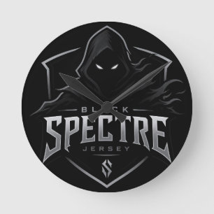 Mediano Reloj redondo espo Black Spectre Gaming