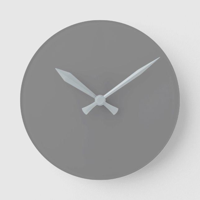 Mediano Reloj redondo gris (Anverso)
