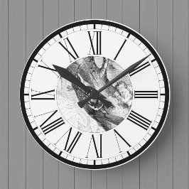 Mediano Reloj redondo ilustración británica de trepador ar