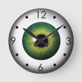Mediano Reloj redondo medio del Personalizado Eyeball Iris