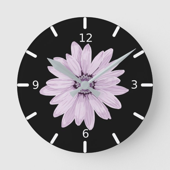 Mediano Reloj redondo morado (Anverso)