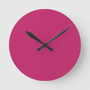 Mediano Reloj redondo rosa quemado
