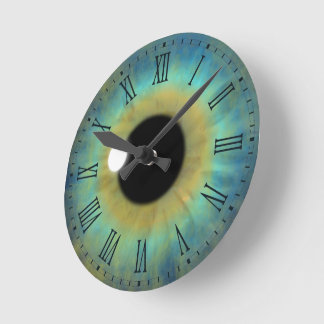 Mediano Reloj romano redondo medio del globo del ojo del