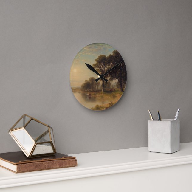 Mediano Tarde de verano (1865) - Reloj redondo (Oficina)