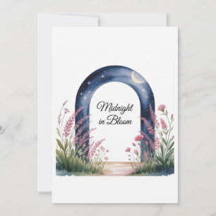 Medianoche en Bloom - Elegante invitación a la fie