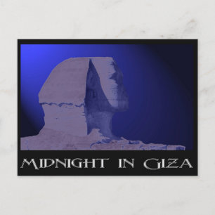 Medianoche en la postal de Giza