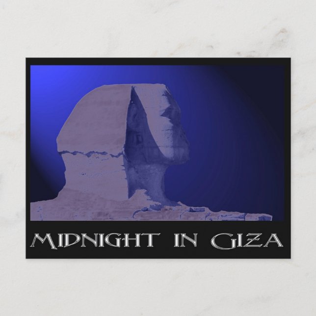 Medianoche en la postal de Giza (Anverso)