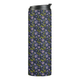 Medianoche   Vaso de Acuarela de Margaritas Bailar