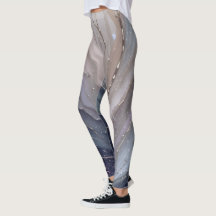 Medias abstractas de mármol para mujeres – Legging