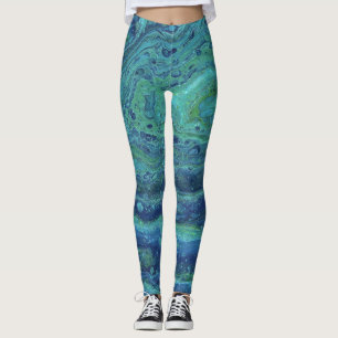 Medias abstractas Wabash 3 Cool Blue Green