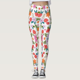 Medias coloridas con un vibrante estampado floral 