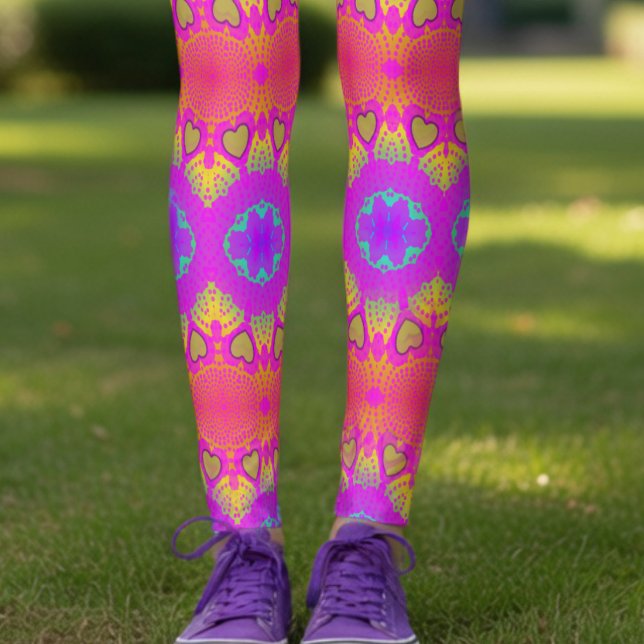 Medias Coloridas del Festival Retro (If you love color, you will defeninatly love this wacky but cute leggings.)