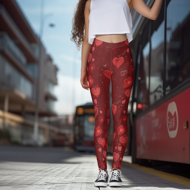 Medias con Corazón Doodle de San Valentín (Subido por el creador)