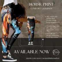 Medias con estampado de caballo atrevido