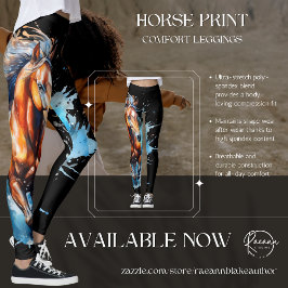 Medias con estampado de caballo atrevido