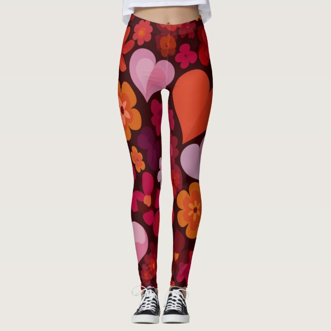 Medias con Estampado de Corazón Romántico – Perfec (Anverso)