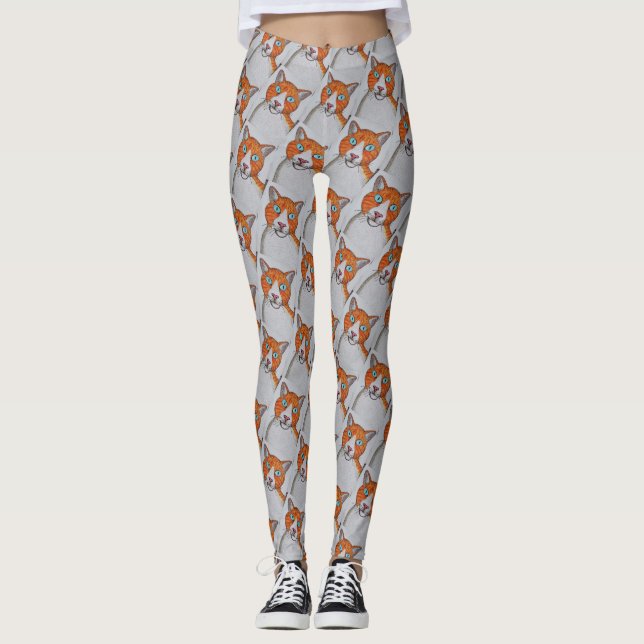 medias con estampado de gato (Anverso)