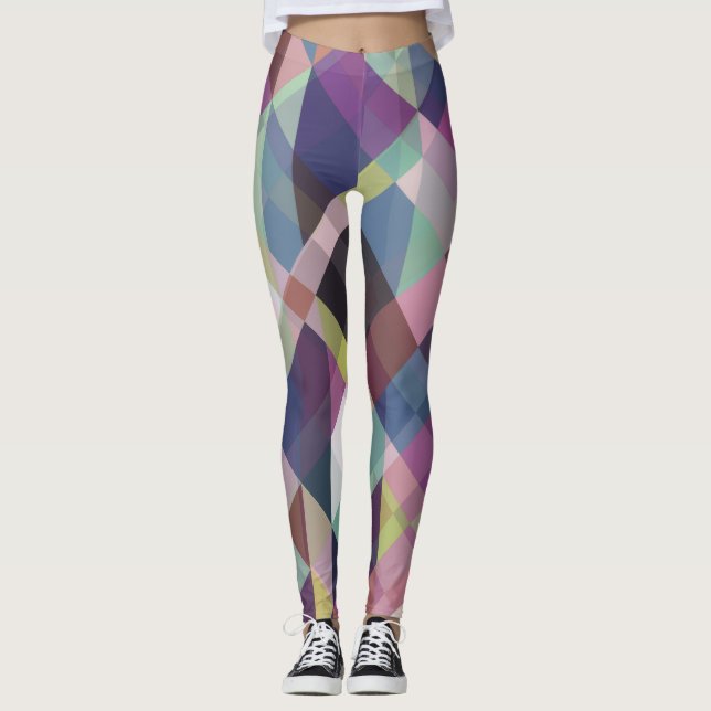 medias con estampado de tonos oscuros geométricos (Anverso)