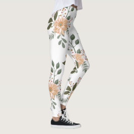 Medias con estampado floral