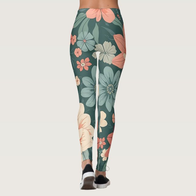 Medias con Estampado Floral (Reverso)