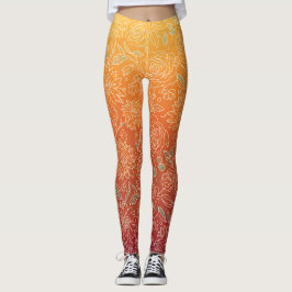 Medias con estampado floral cálido