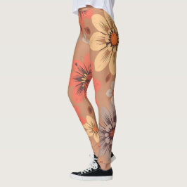 Medias con Estampado Floral Cálido