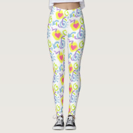 Medias con Estampado Retro de Corazones de los Och
