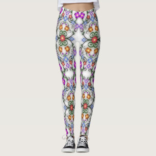 medias con flores ornamentales