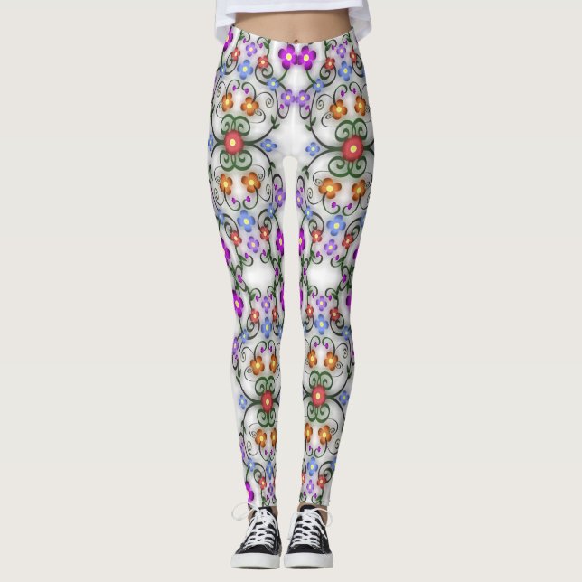 medias con flores ornamentales (Anverso)